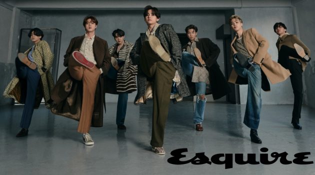 Making a sartorial statement, BTS appears in the most recent issue of Esquire magazine.