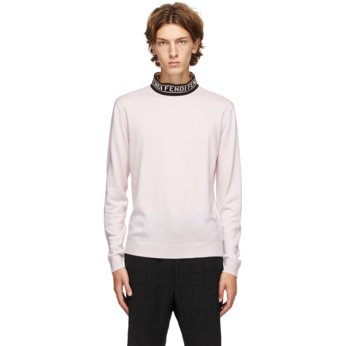 Fendi Pink Forever Fendi Mock Neck Sweater | The Fashionisto