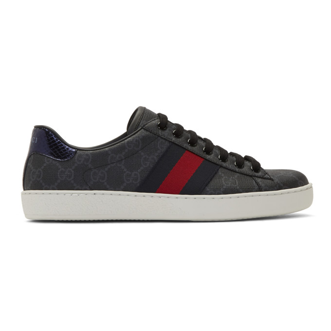 gucci new ace webbed low top sneaker