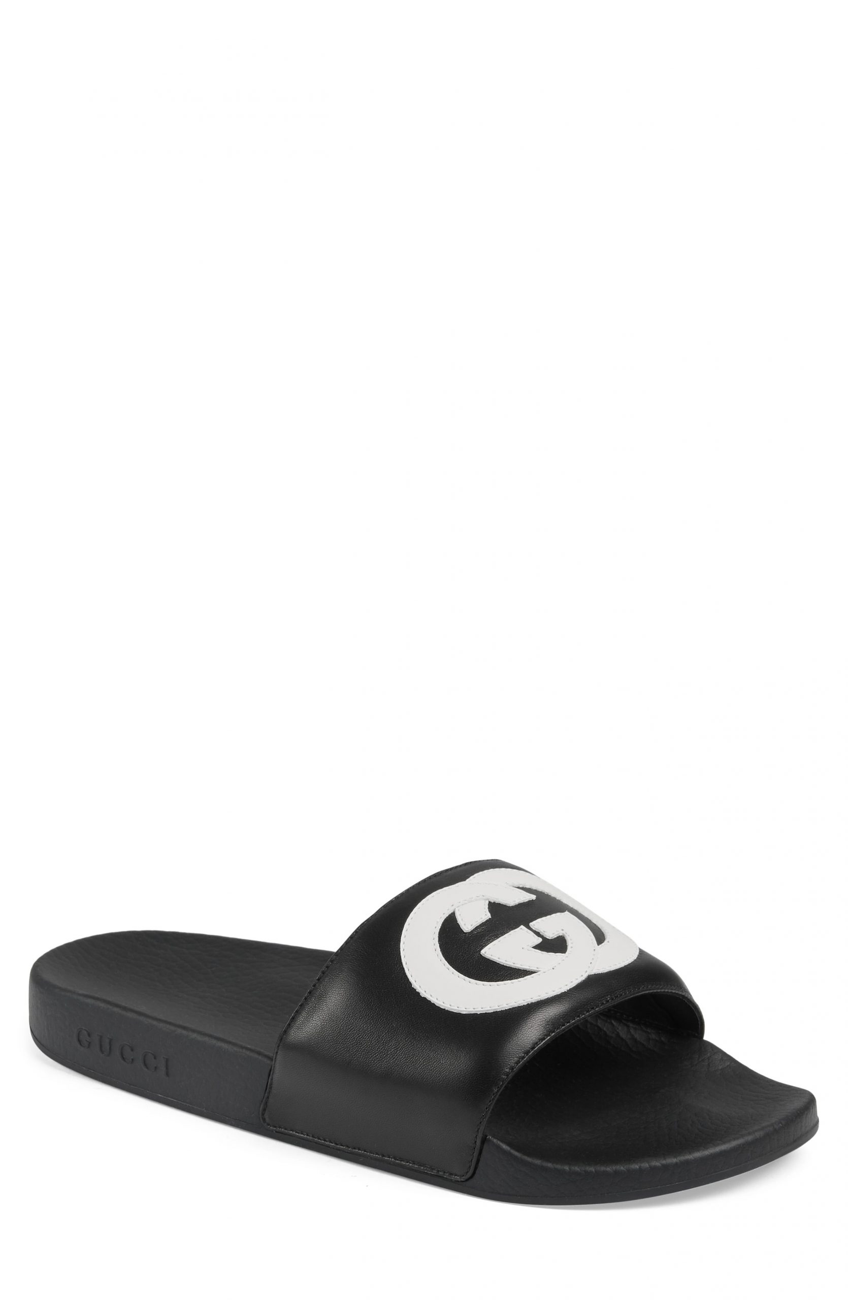 Men's Gucci Pursuit Logo Slide Sandal 