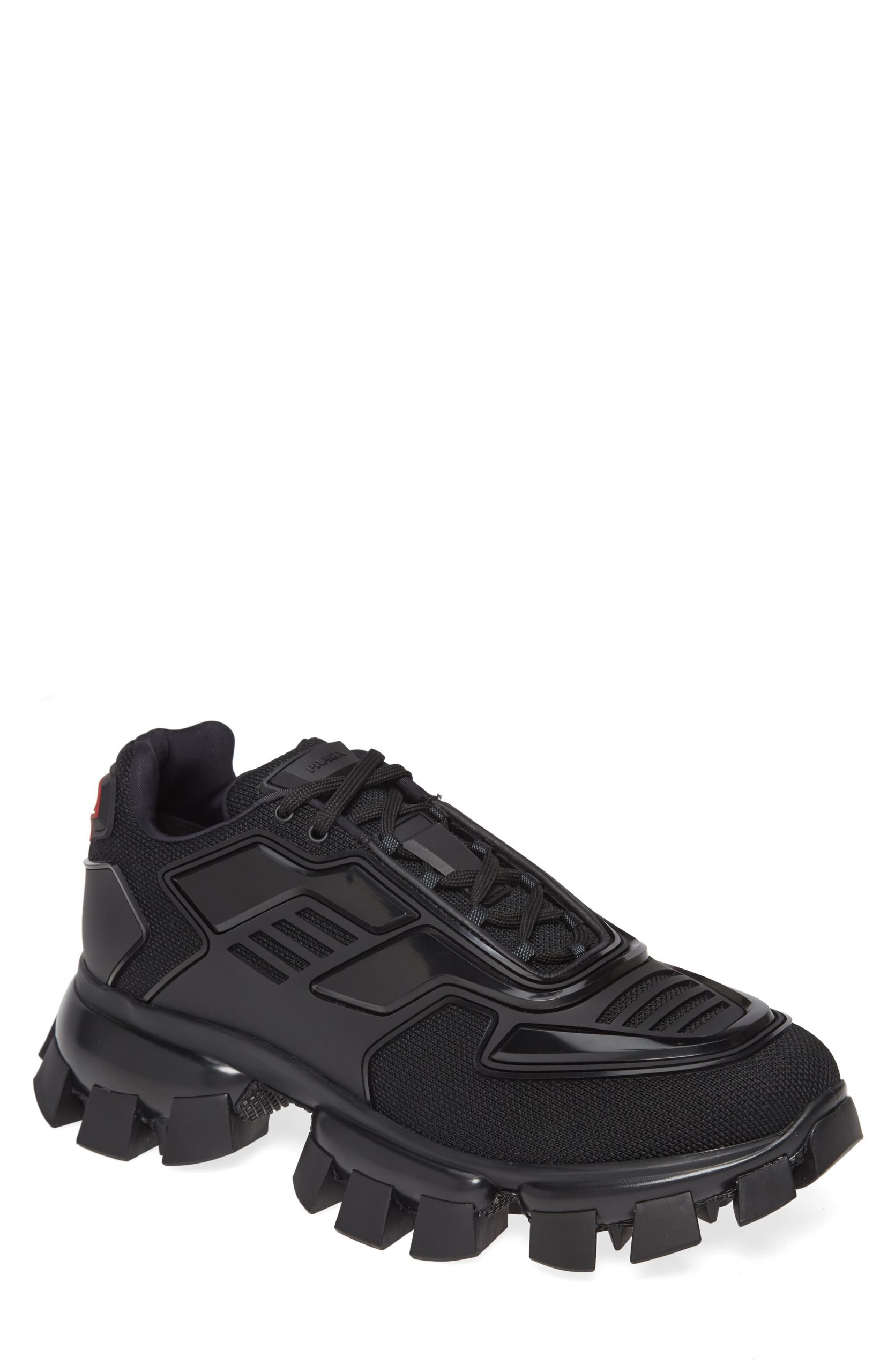 Men’s Prada Lug Sole Sneaker, Size 8US - Black | The Fashionisto