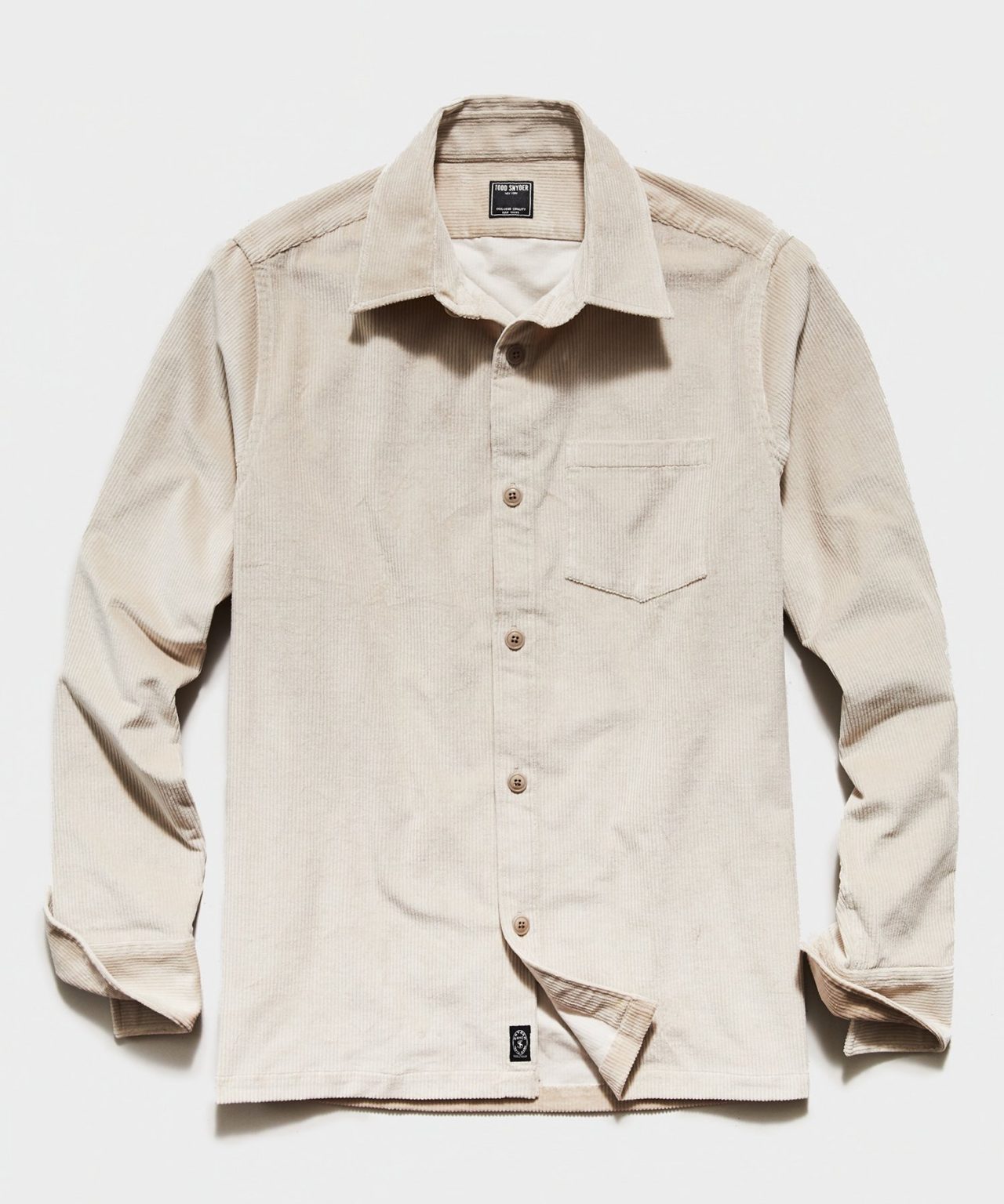 closed italian double face overshirt