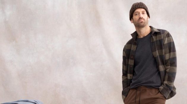 Matthew Avedon dons an essential winter look from Banana Republic.