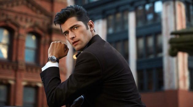 Sean O'Pry dons OMEGA's De Ville Tresor watch for a social media campaign.