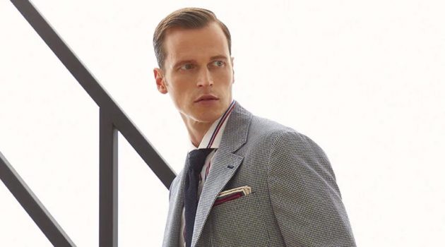 German model Lars Burmeister links up with Brunello Cucinelli to showcase its spring-summer 2021 suits.