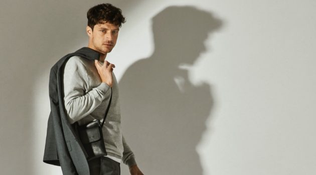 Roberto Verino enlists model Laurent Meri as the face of its spring-summer 2021 men's collection.