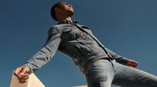 7 For All Mankind enlists Keith Powers as the star of its spring-summer 2021 men's campaign.