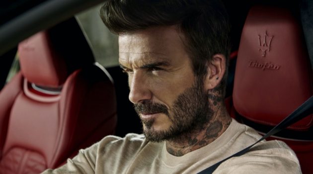 David Beckham stars in a new campaign for Maserati.