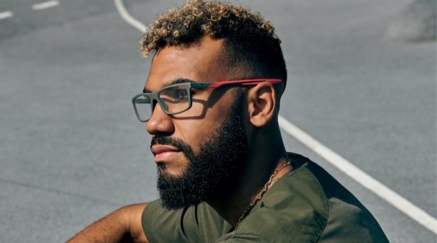 Eric Maxim Choupo-Moting stars in Puma's spring-summer 2021 eyewear campaign.