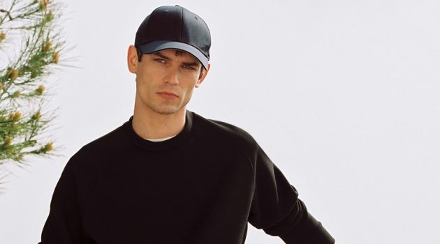 Arthur Gosse sports a casual look from Mango's Leisure collection.