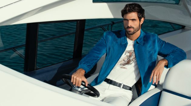 Juan Betancourt fronts ZILLI's spring-summer 2021 campaign.