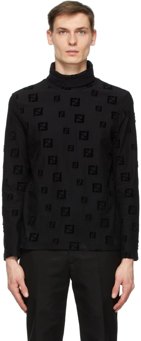 Fendi Black ‘Forever Fendi’ Turtleneck | The Fashionisto