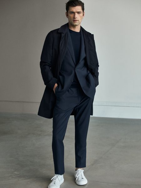 Sean O'Pry 2021 Massimo Dutti Men's Suits