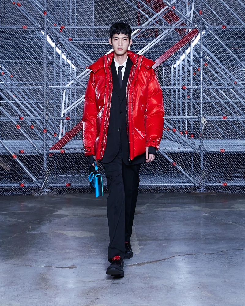 mens fall 2013 evening suit jackets Louis Vuitton chose the highest level  of silk to give its printed red suit jacket…