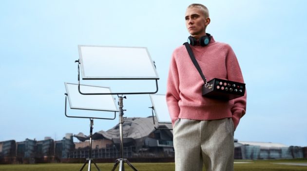 Swedish entertainer Felix Sandman fronts Salvatore Ferragamo's fall-winter 2021 campaign.