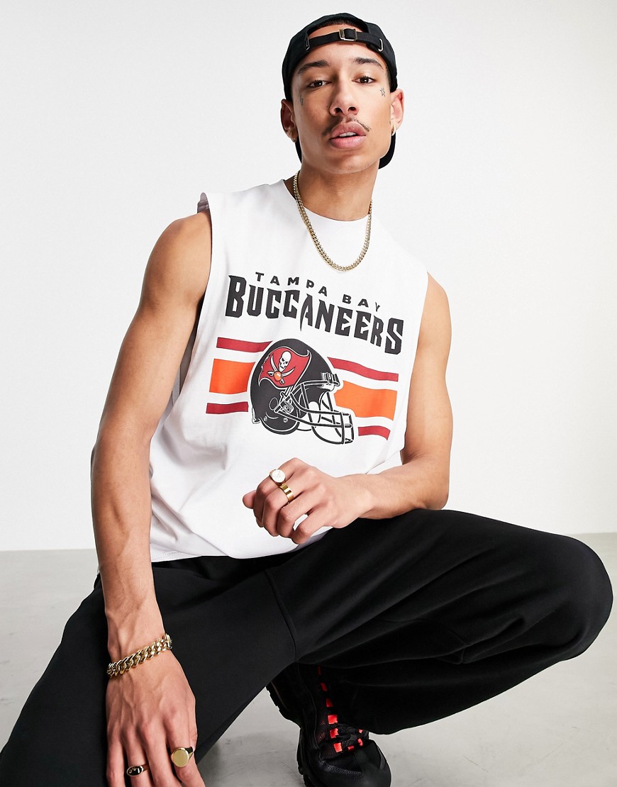 ASOS DESIGN NFL Tampa Bay Buccaneers tank in white – The Fashionisto