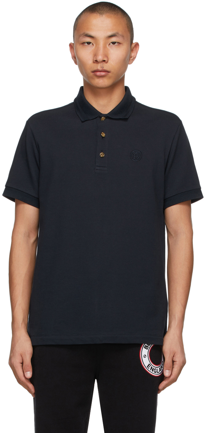 Burberry Navy Button Detail Burton Polo | The Fashionisto