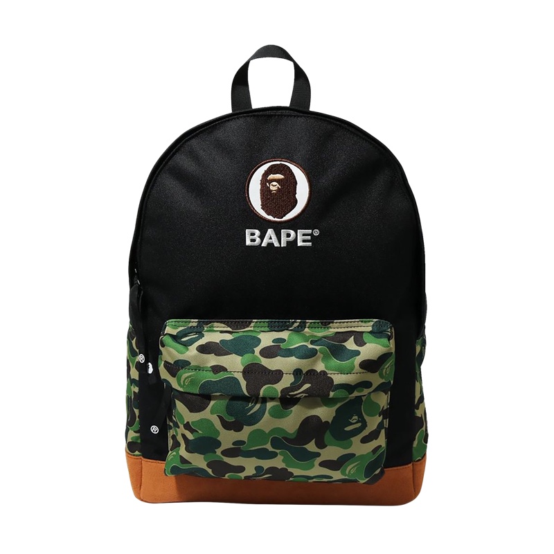 Bape, Bags, Bape A Bathing Ape White Logo Black Backpack