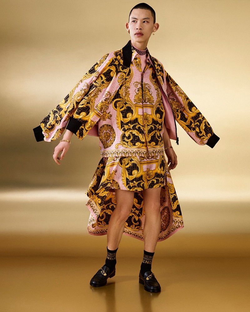 Versace x Fendi Men's Pre-Fall 2022 Collection - Fashionably Male