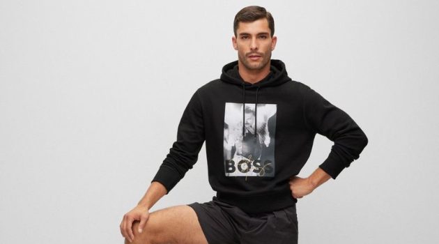 BOSS x Freddie Mercury Hoodie Black 2022 Paolo Busti Model