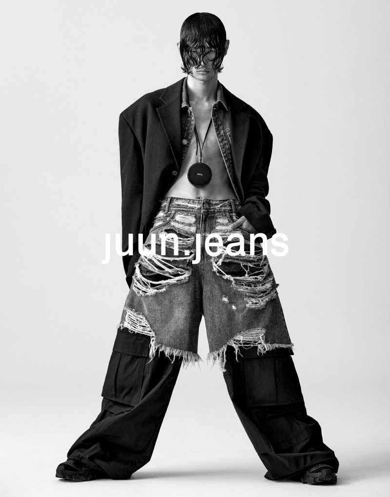  Lxiaozhu Mens Ripped Jean Dungarees 2023 Spring Fall