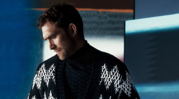 Missoni Campaign Fall 2022 Men Will Chalker British Model Cardigan Sweater