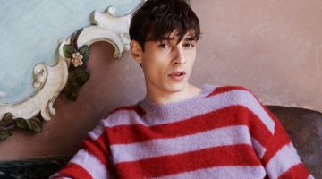 Closed Campaign Fall 2022 Adrien Sahores Model Striped Sweater