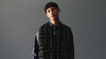 H&M Men Outerwear Fall 2022 Adil Haddaoui Model Checked Vest