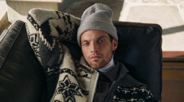 Kith Campaign Winter 2022 Rocky Harwood Model Knitwear