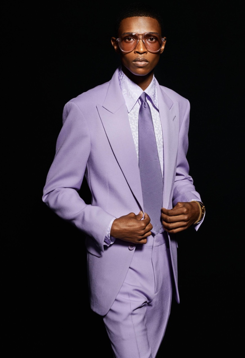 Malik Anderson is the Face of TOM FORD Fall Winter 2022 Collection