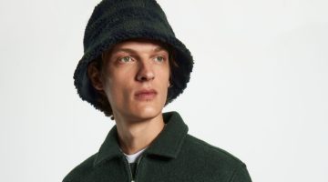 COS Regular-fit Zip-up Wool Jacket, Teddy Bucket Hat