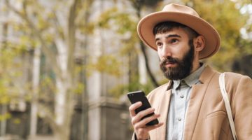 Man Short Hair Felt Hat