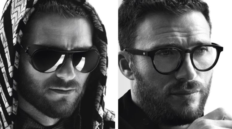Scott Eastwood Giorgio Armani Eyewear Men Fall Winter 2022 Campaign