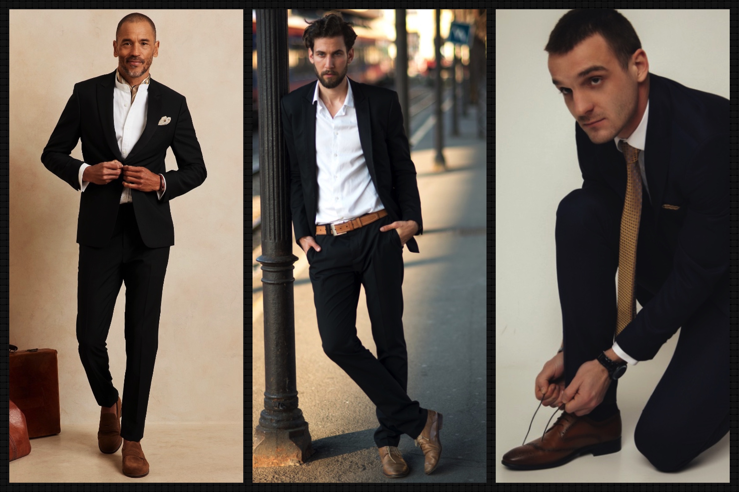 50 Cool Black Pants With Brown Shoes Outfits For Men