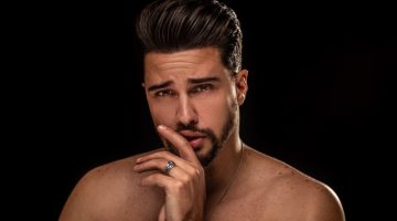 male model ring beauty shot shirtless