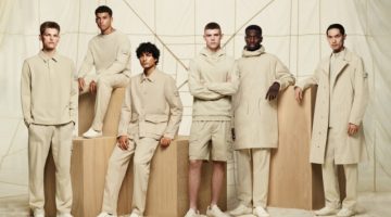 Beige colors Stone Island's neutral-toned Ghost Pieces collection for spring-summer 2023.