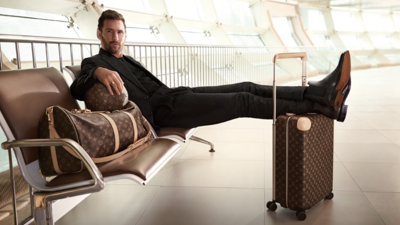 Lionel Messi Models Chelsea Boots in Louis Vuitton Travel Campaign