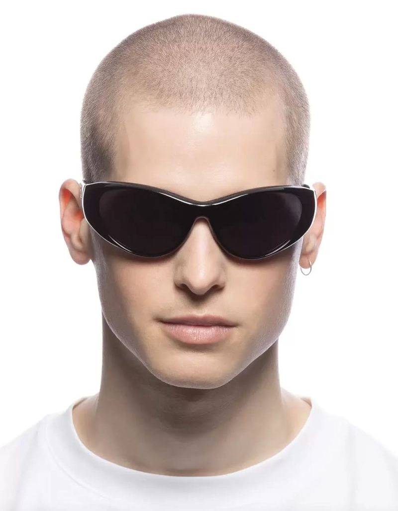 Bottega Veneta Men's D-Frame Wraparound Sunglasses