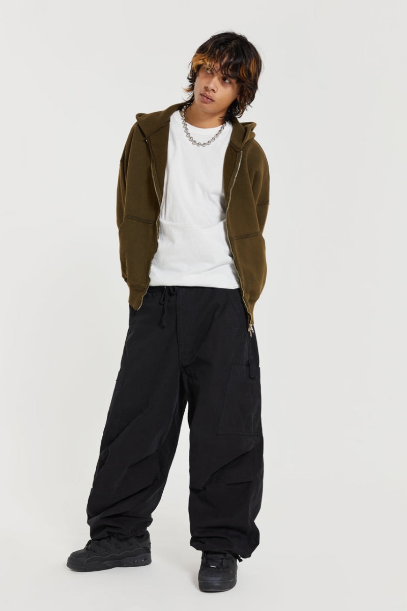Slim Flare Cargo Parachute Pants - Black | Fashion Nova, Mens Pants |  Fashion Nova