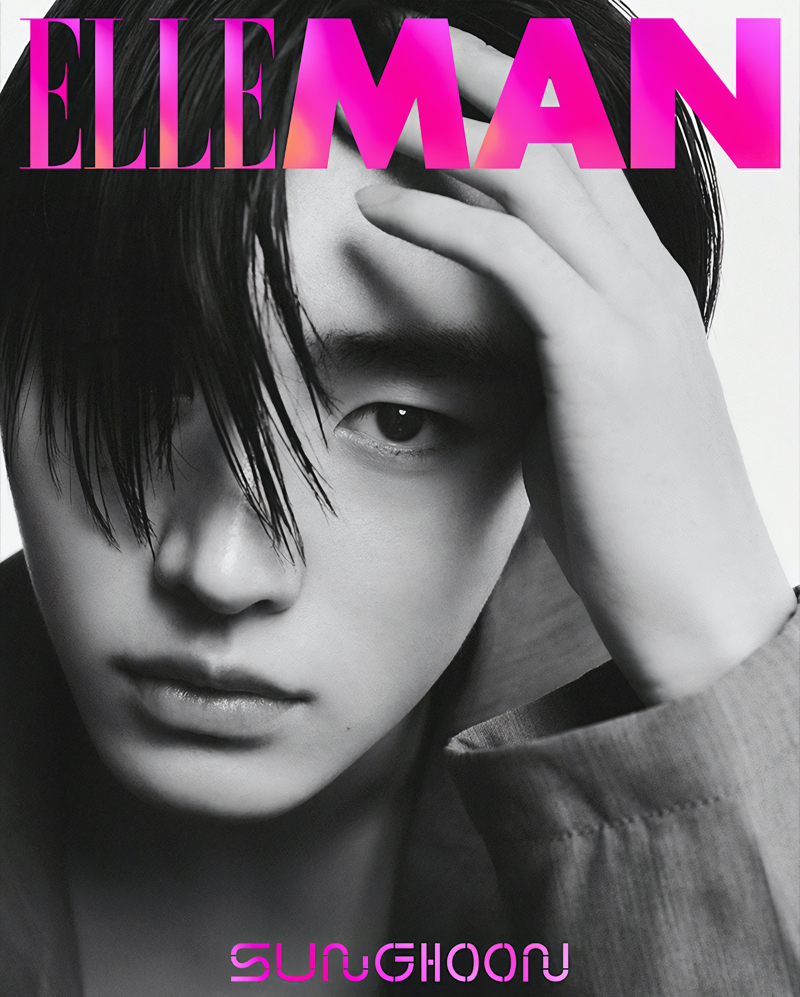 ENHYPEN Dons Neutrals for Elle Man Korea June 2023 Covers