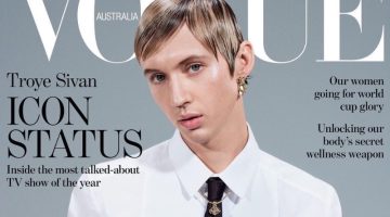 Embracing gender-bending fashion, Troye Sivan covers the July 2023 issue of Vogue Australia.