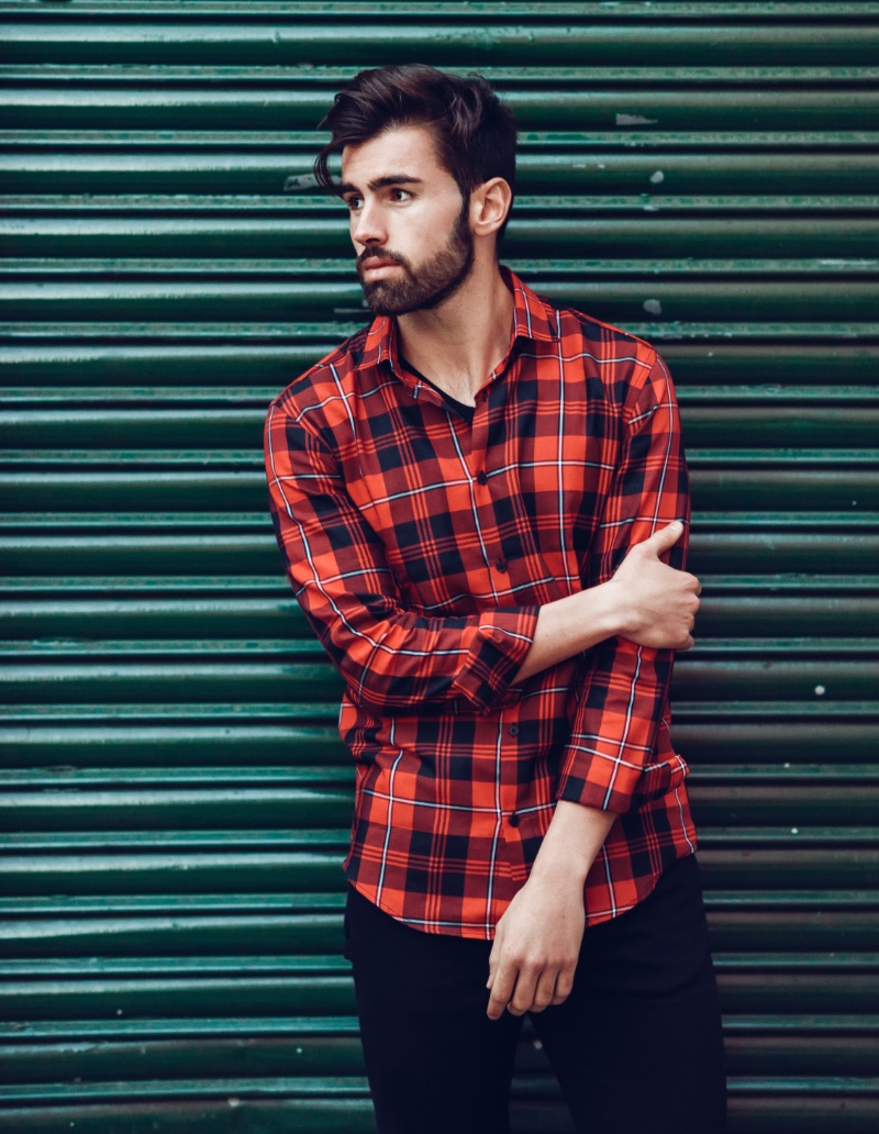 https://www.thefashionisto.com/wp-content/uploads/2023/07/Casual-Dress-Men-Details-Red-Plaid-Shirt-Rolled-Sleeves.jpg