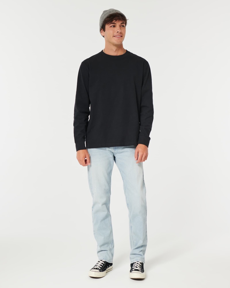 Hollister rip skinny jeans in indigo