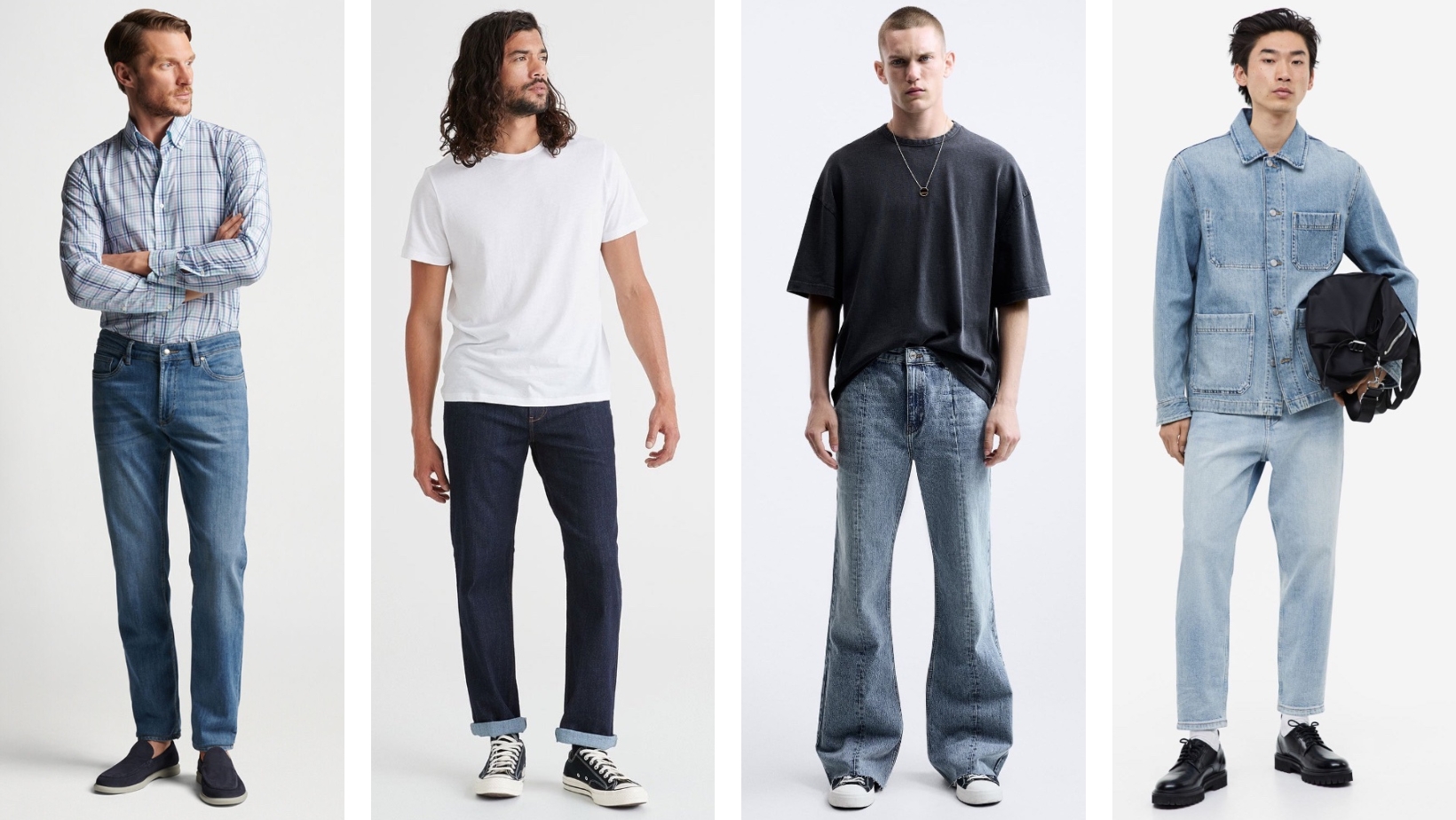 Slim Straight Leg Jeans for Men, Mens Jeans