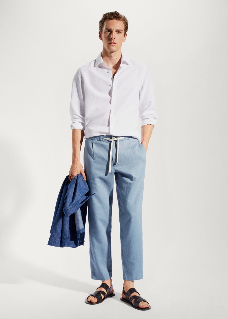 fcity.in - Black Stylish Regular Fit Formal Trouserspants For Men / Designer