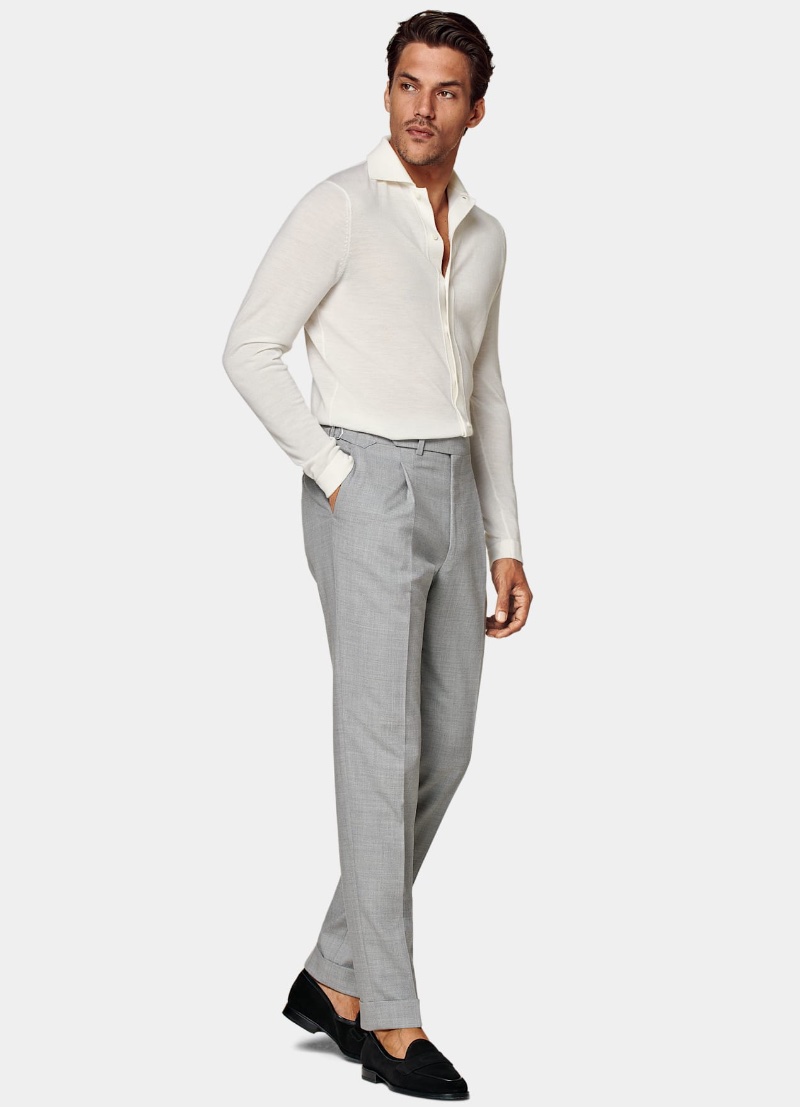 Buy Men Navy Solid Slim Fit Formal Trousers Online - 701897 | Peter England