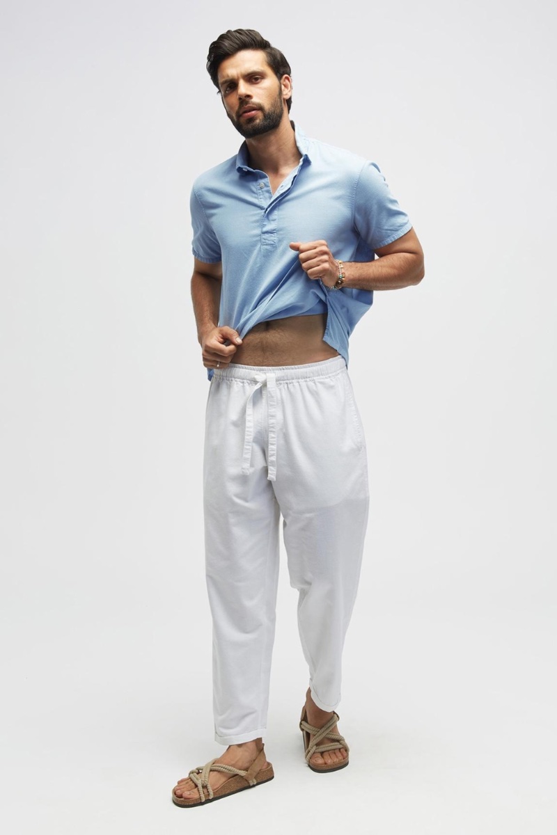 new arrival khaki jacket white pants| Alibaba.com