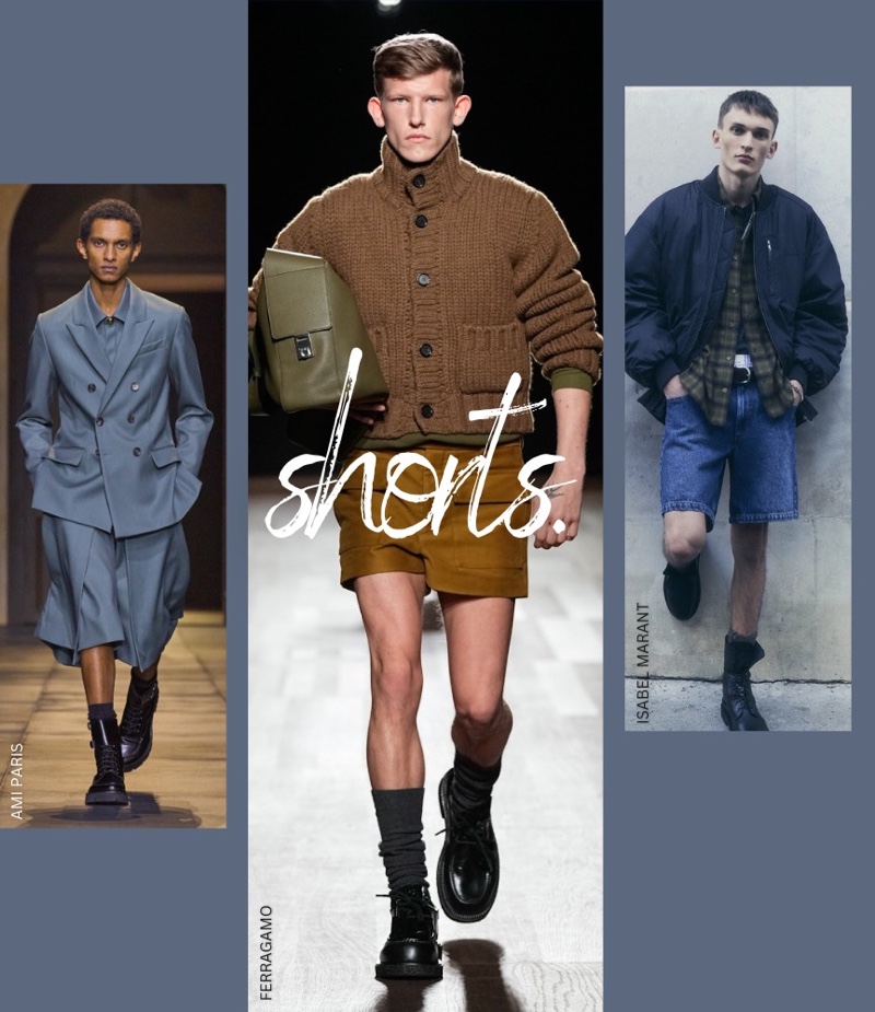 Men's Fall 2024 Fashion Trend Shorts