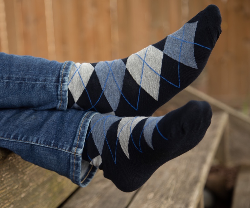 Grandpacore Argyle Socks