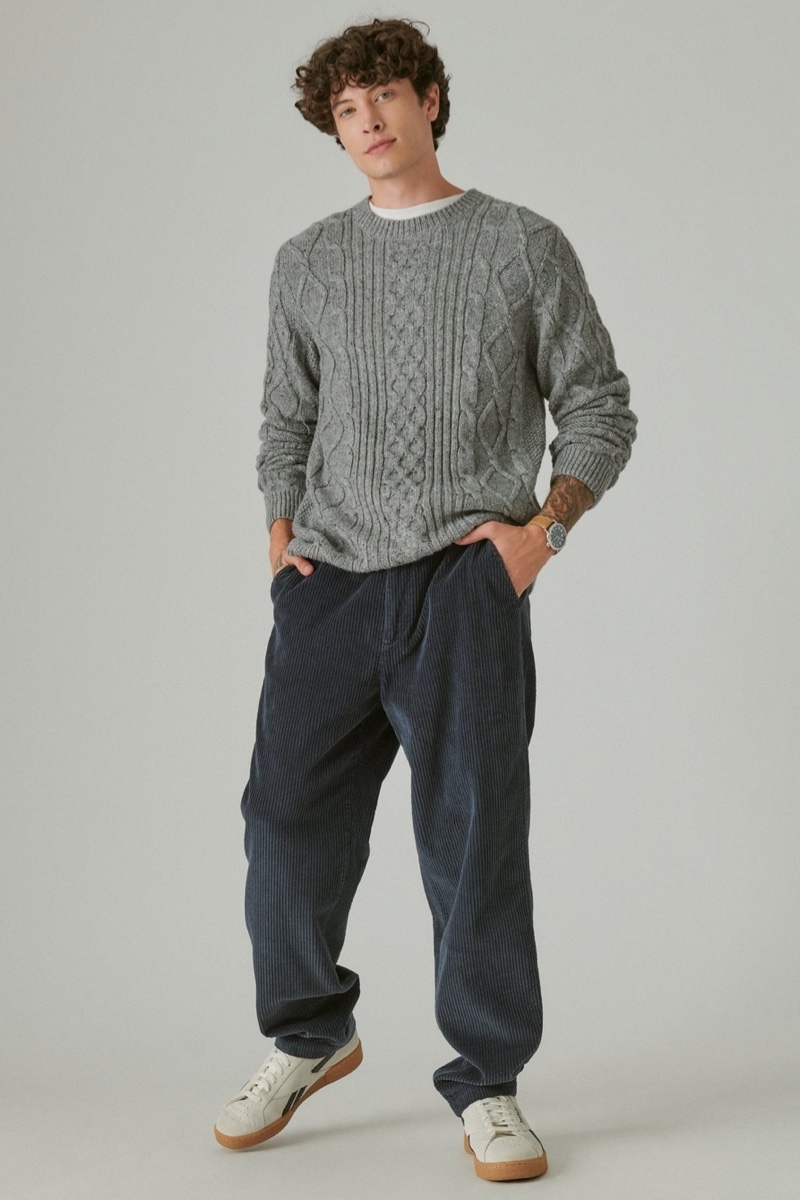 Grandpacore Cable-knit Sweater Corduroy Pants Lucky Brand